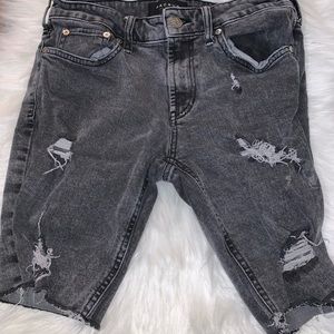 Black distressed pacsun shorts
